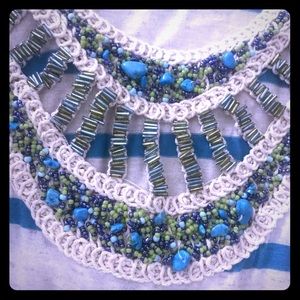 Arden b striped embellished top small